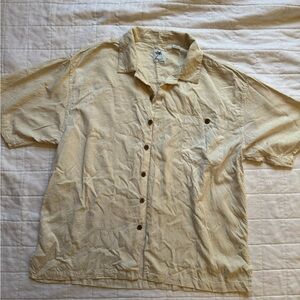 Casual Beige Button-Up Shirt